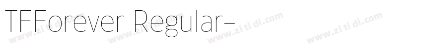 TFForever Regular字体转换